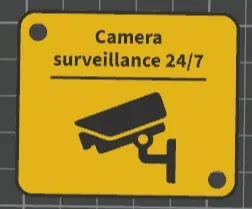 camera surveillance sign