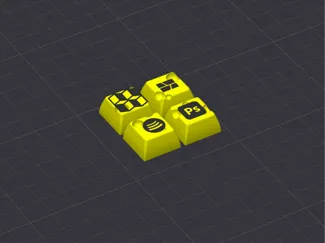 Cheese Keytcaps w/ Logos