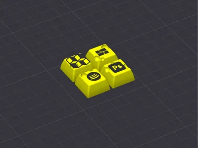 Cheese Keytcaps w/ Logos