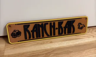 Ranch-Bar Schild