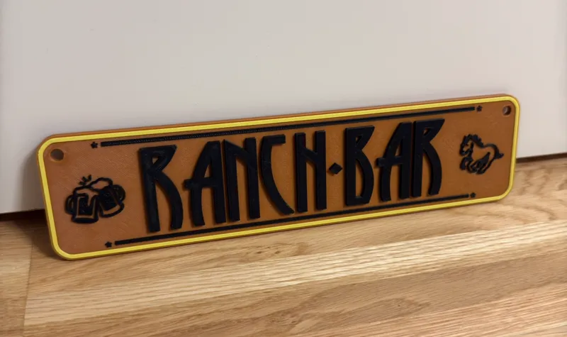Ranch-Bar Schild