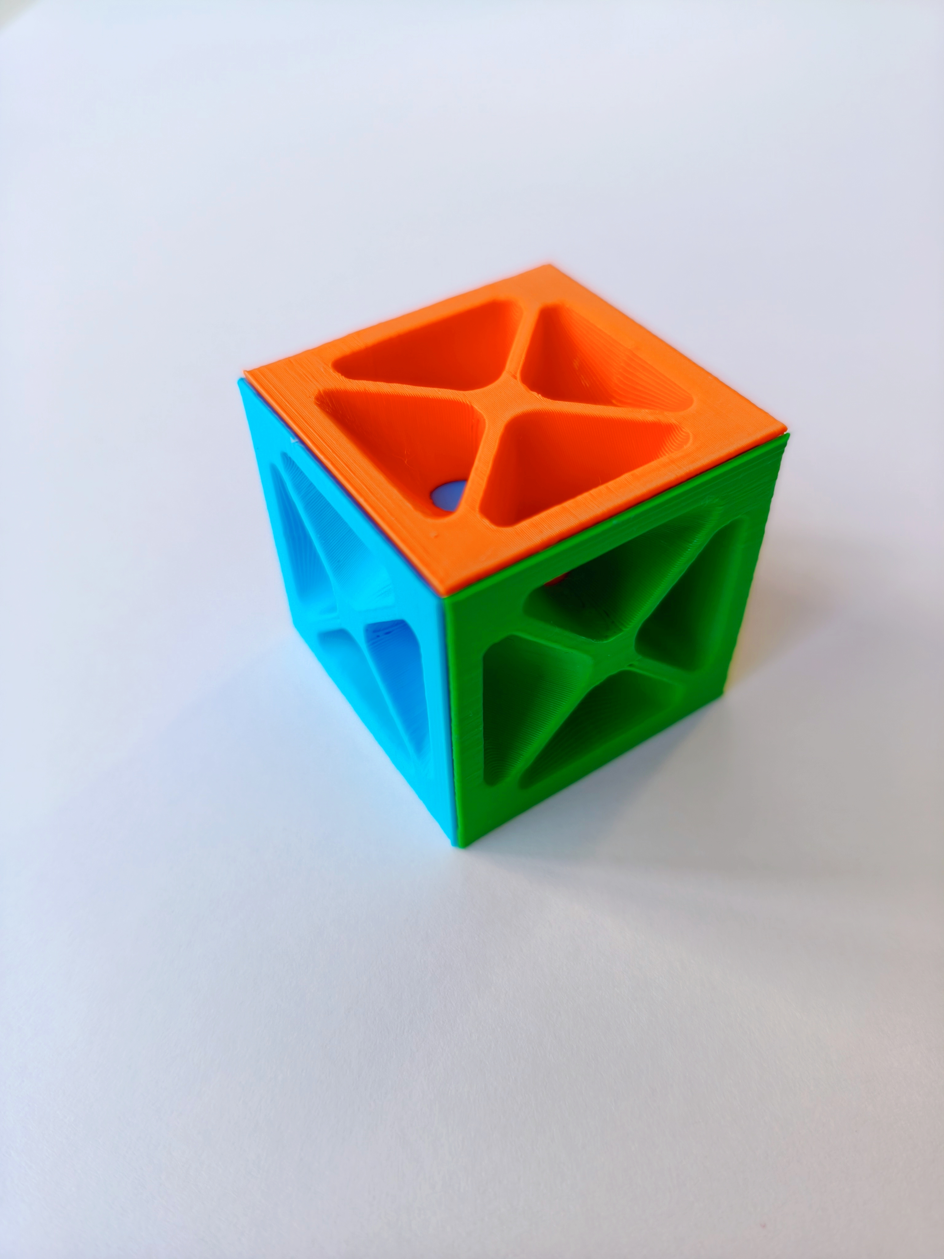 Miniatura 1 do modelo 3D 滑道魔方-3滑块鲁班锁