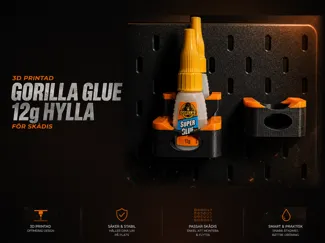 IKEA Skådis Holder for Gorilla Super Glue 12g 