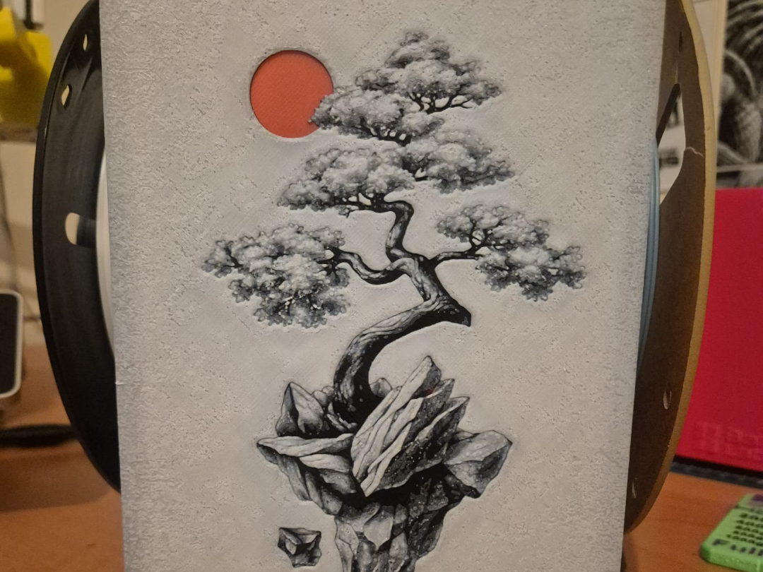 bonsai red moon hueforge