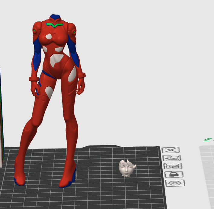 Miniatura 3 do modelo 3D ASUKA明日香 EVA手办 新世纪福音战士 四色半分件/单色打印/双色x2d多版本
