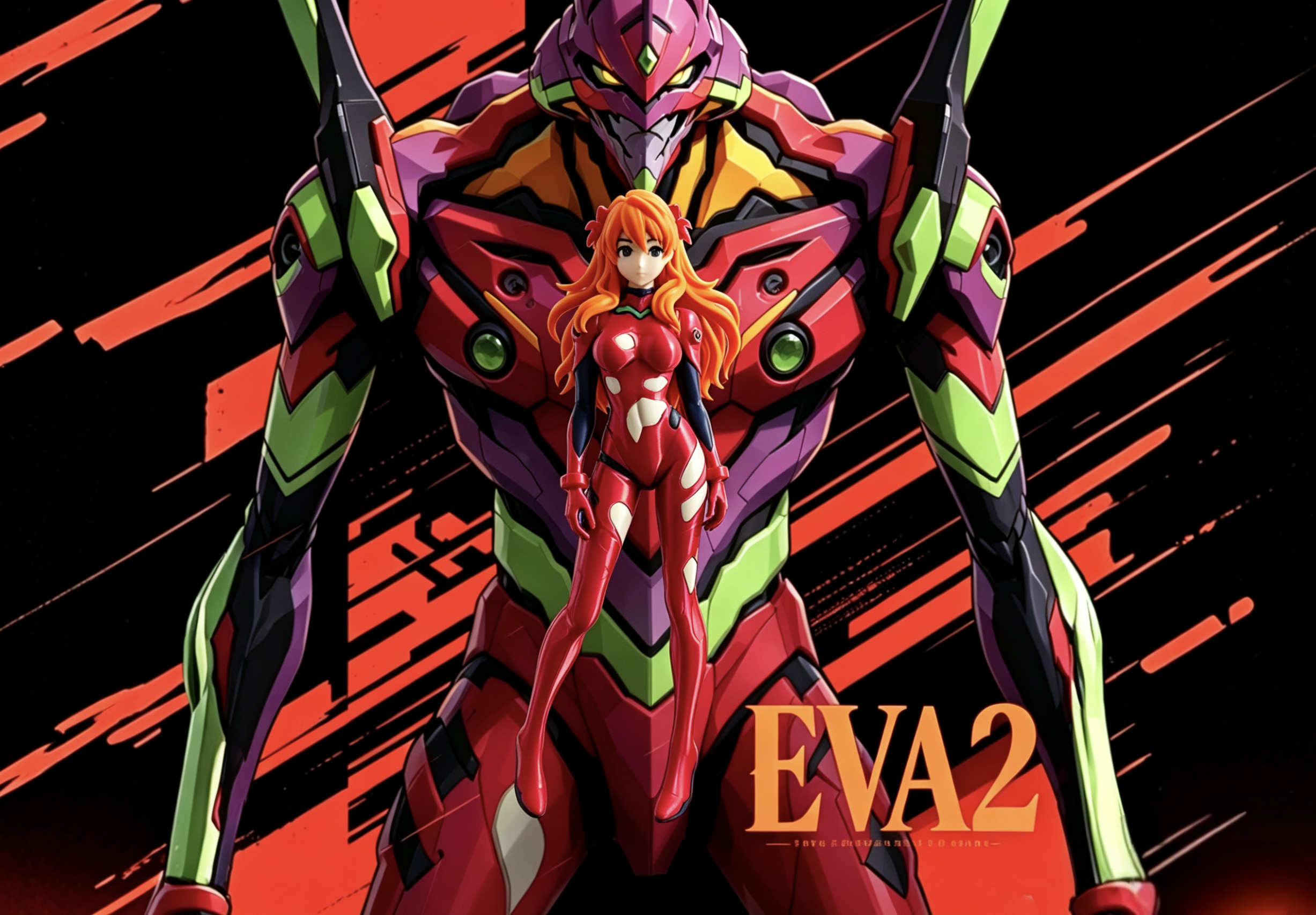 Miniatura 5 do modelo 3D ASUKA明日香 EVA手办 新世纪福音战士 四色半分件/单色打印/双色x2d多版本