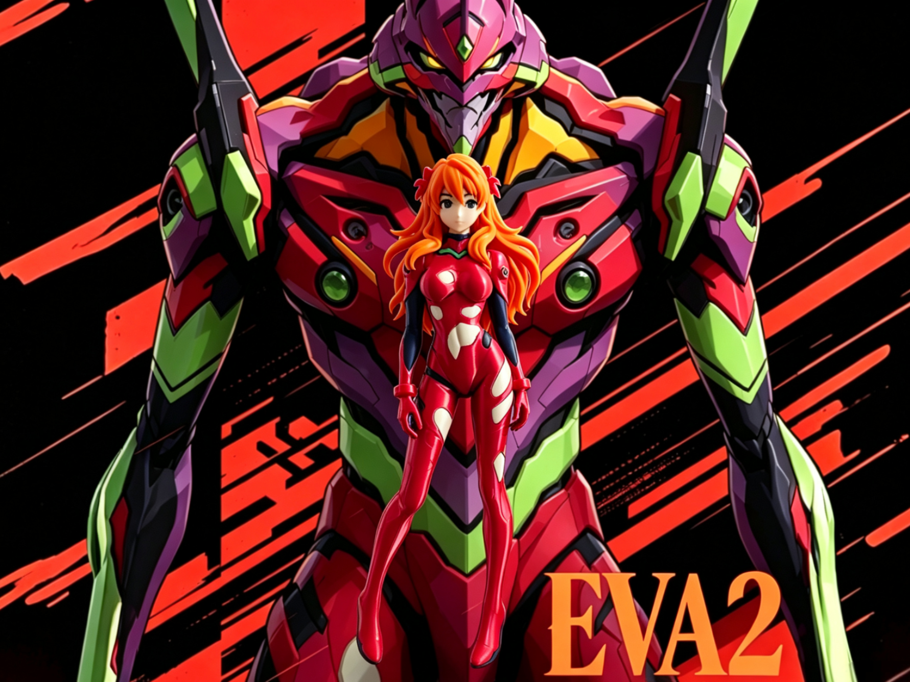 EVA 新世纪福音战士 明日香四色半分件/单色打印/双色x2d多版本