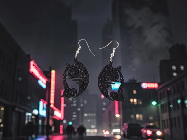 Cat woman earrings