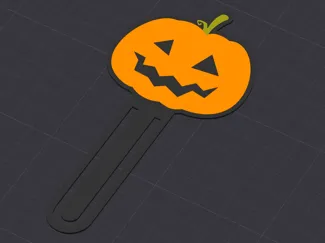 Halloween Pumpkin Bookmark