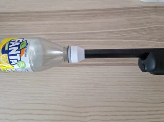 Gun cleaning adapter m15x1 to PET bottle