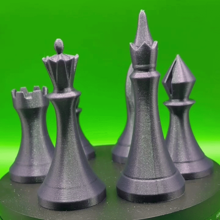 Minimalist Chess Pieces + bonus Knight mk2
