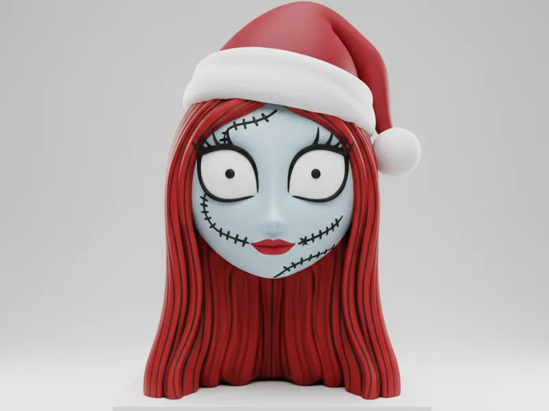 Sally christmas head ornament