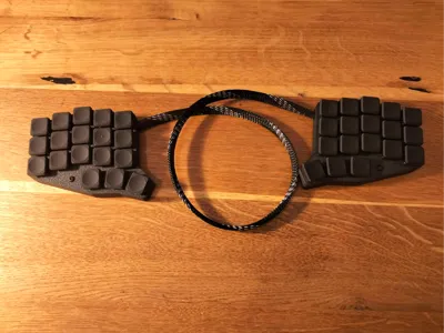 low profile handwired split keyboard