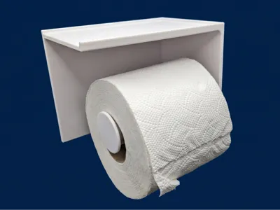 Modern Toilet Paper Holder with Phone Shelf