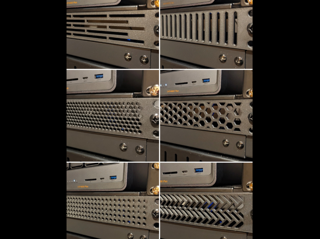 1U Rack Mount Blank Panels 19-inch  (6 Designs) 