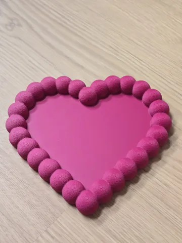 Bandeja organizadora: Beaded Funky Heart Tray — vista de referencia 3