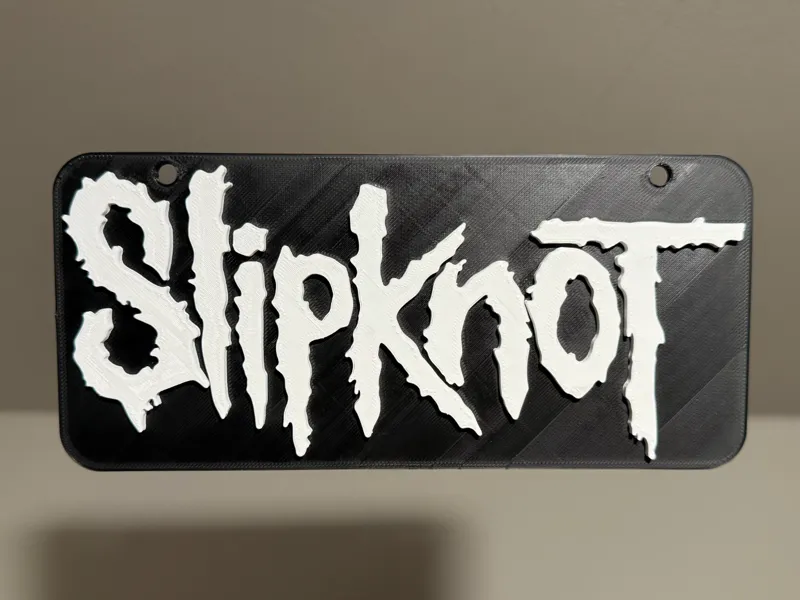 Multicolor Slipknot Hangable Sign