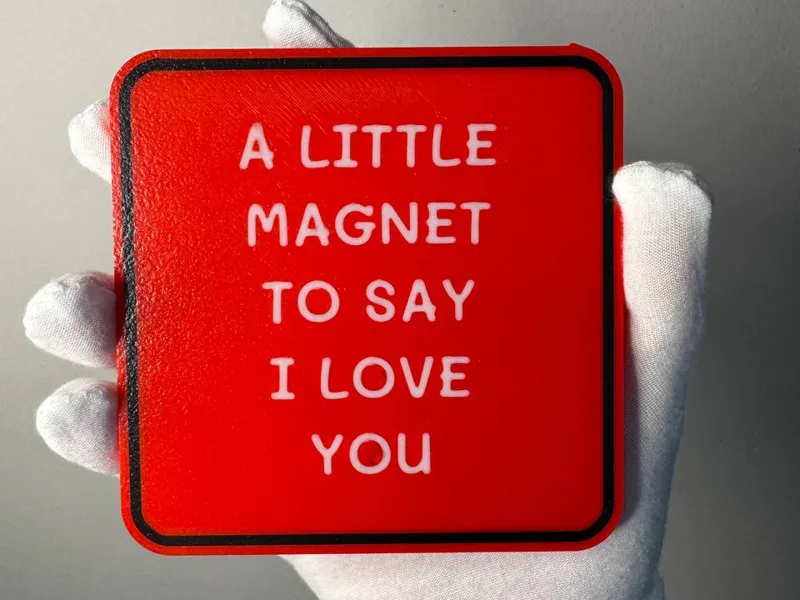 I LOVE YOU Valentine's Day Magnet 