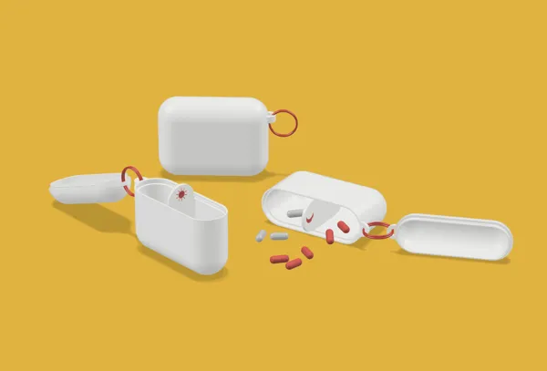 Pilulier façon boîtier AirPods