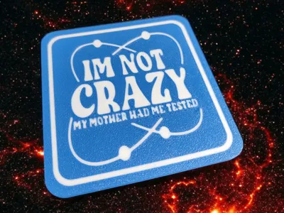 Big Bang Theory "I'm not crazy" Coaster