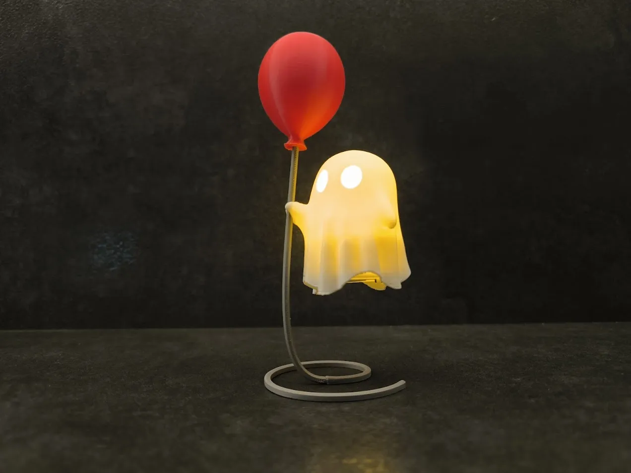 Ghost with Balloon view 4