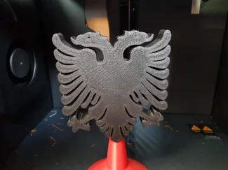 Alb. Adler auf Ständer