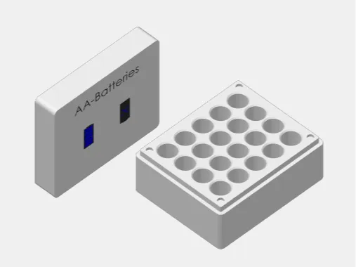 Magnetic AA Battery Box