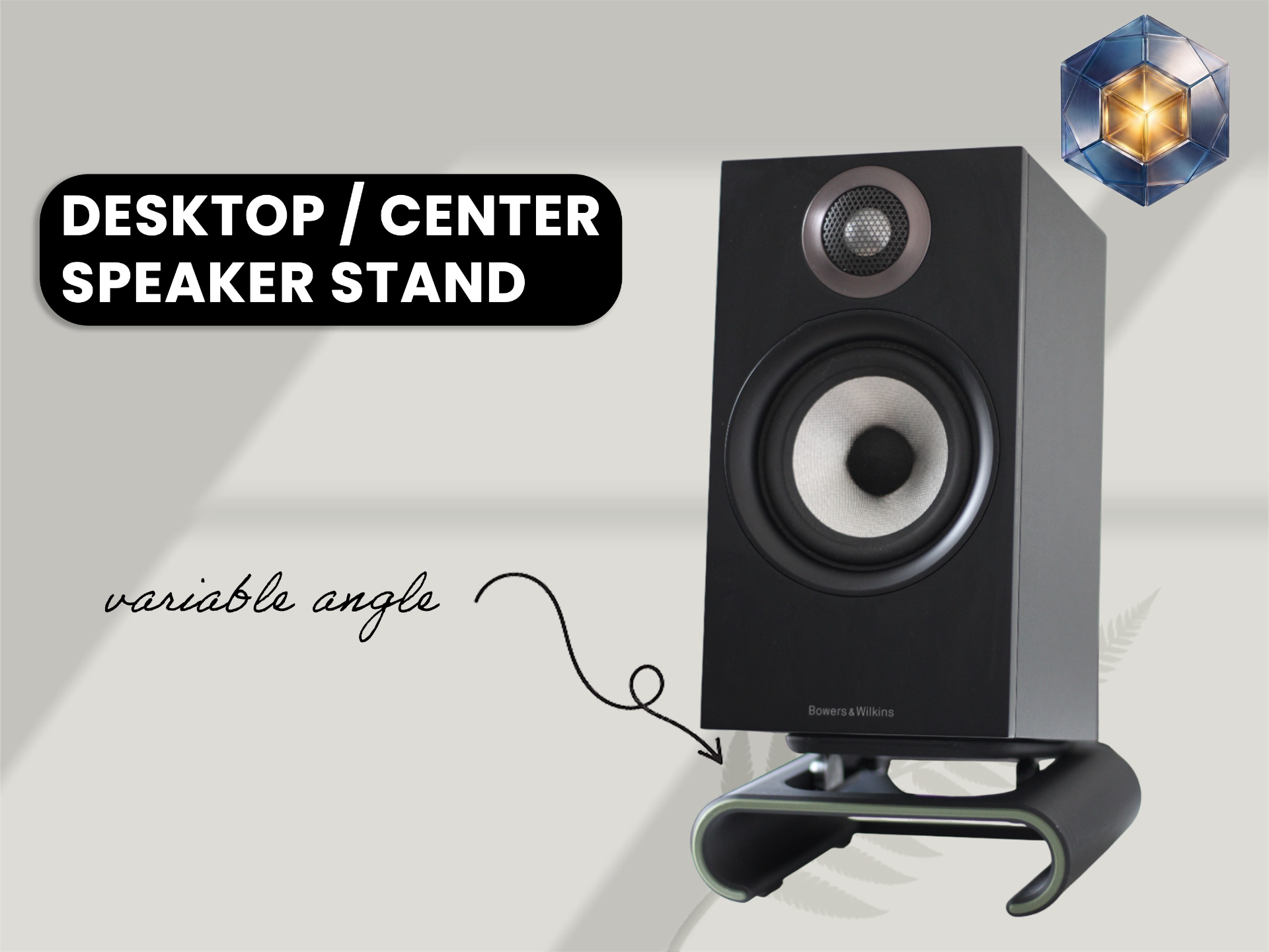 Desktop / Center Speaker Stand, variable tilt