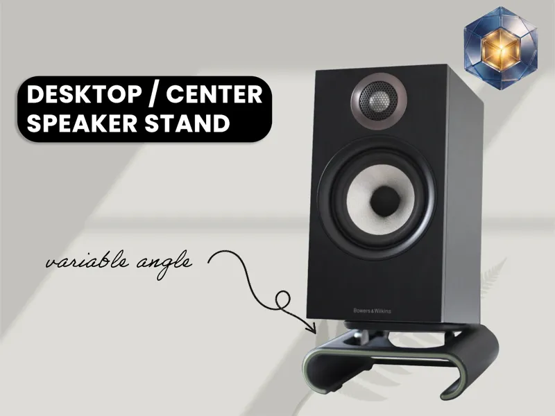 Desktop / Center Speaker Stand, variable tilt