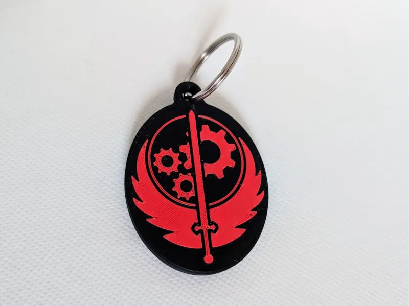 Brotherhood of Steel Keychain / Luggage Tag