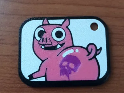 Clash Royale Keychain Twerking Hog Emote