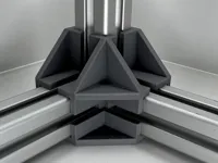3 Way Corner Bracket with Cap