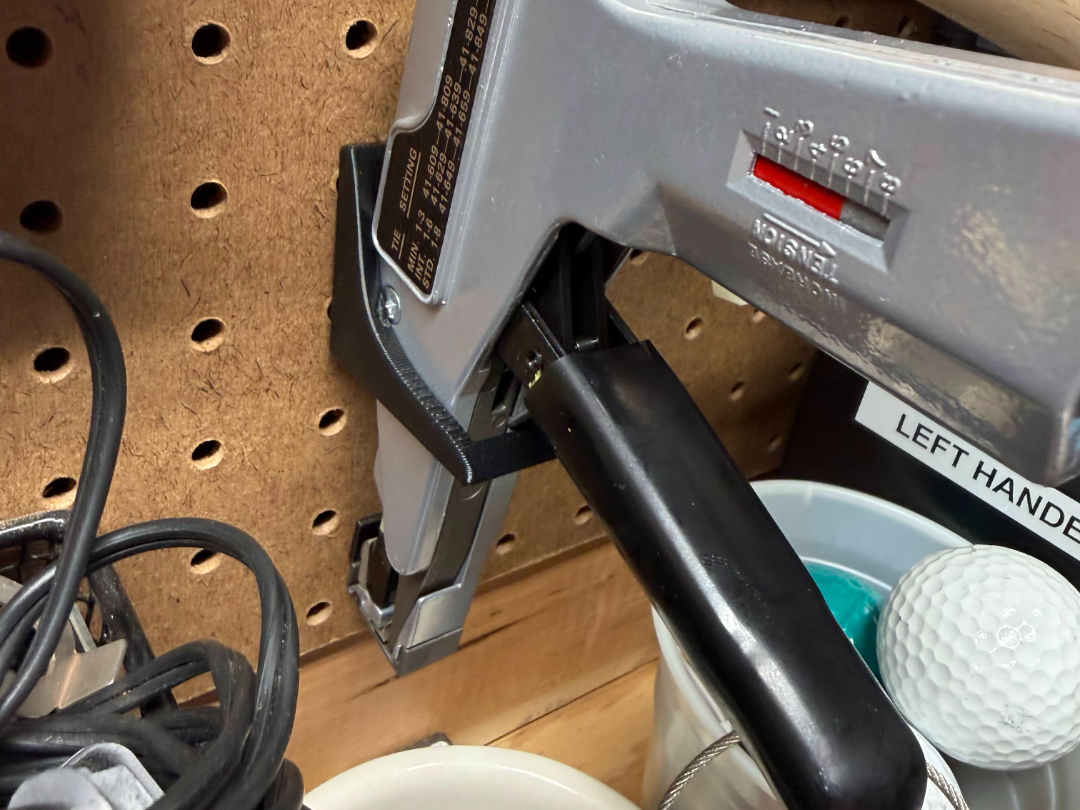 Cable Tie Gun Holder With Peg Board Pegs