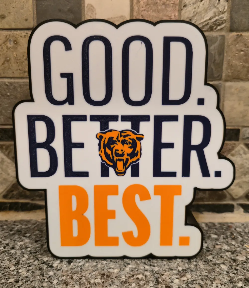 Good. Better. Best. - Free 3D Print Model - MakerWorld