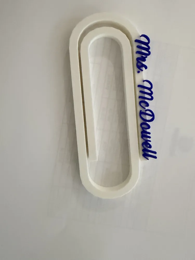Personalized Jumbo Paper Clip - Free 3D Print Model - MakerWorld