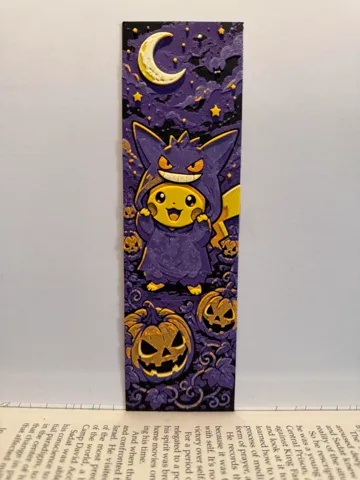 Accesorio de lectura: Pikachu Gengar Halloween Costume - Bookmark — vista de referencia 2