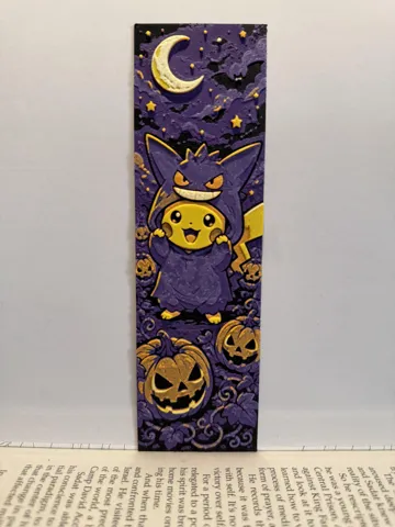 Accesorio de lectura: Pikachu Gengar Halloween Costume - Bookmark — vista de referencia 4