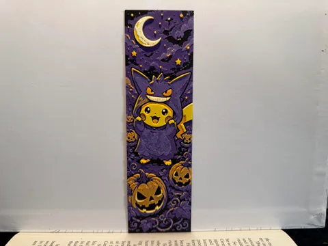 Accesorio de lectura: Pikachu Gengar Halloween Costume - Bookmark — referencia de MakerWorld