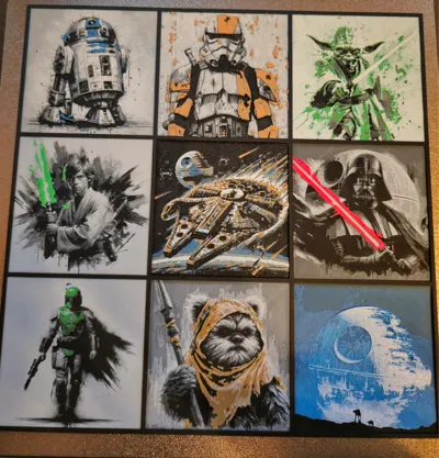 Hueforge Frame Gallery 3x3 | 2x2 | 1x1