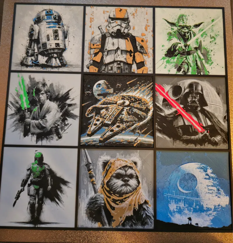 Hueforge Frame Gallery 3x3 | 2x2 | 1x1