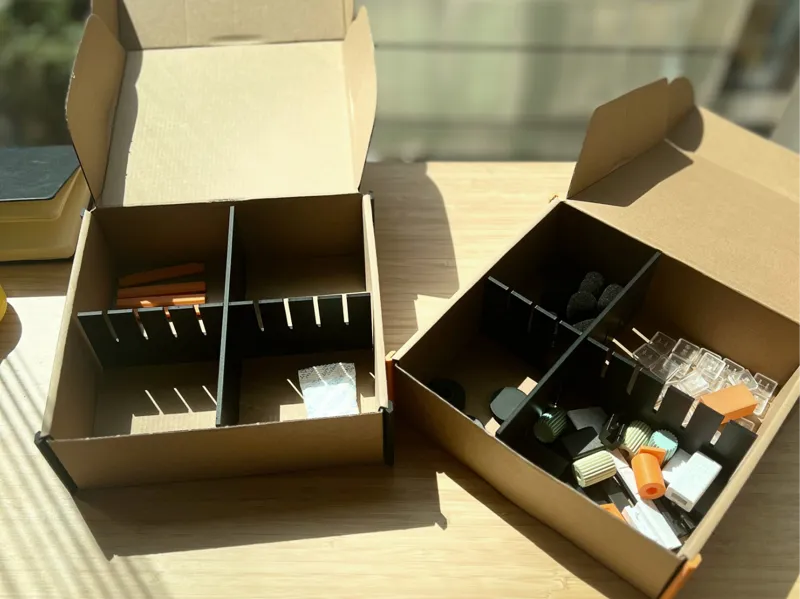 Storage organizer for Bambu Lab filament boxes