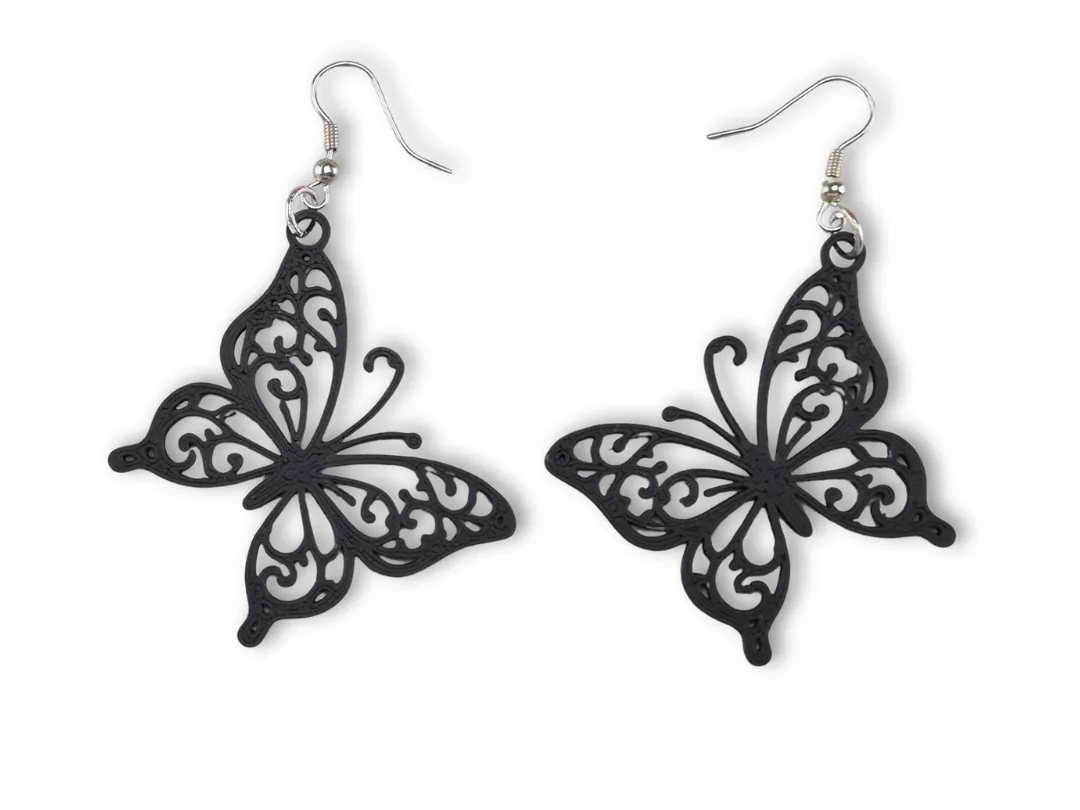 Filigree Butterfly Earrings view 3