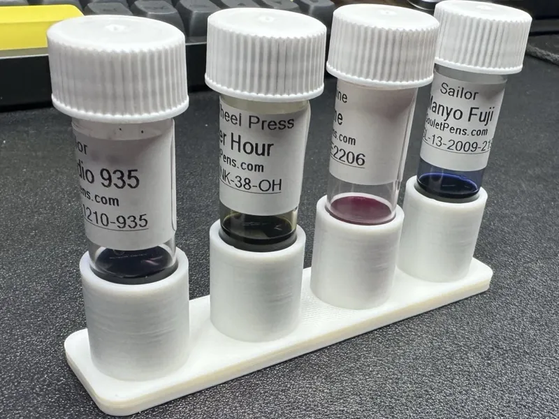 Ink Sample Vial Holder