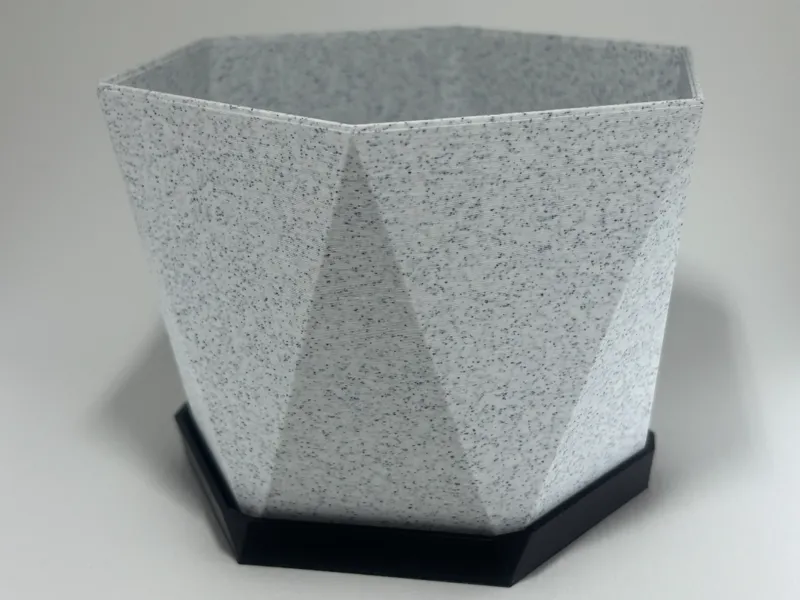 Modern Planter with Matching Saucer