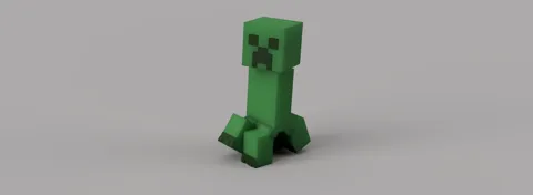 Articulated Minecraft Creeper: Print-In-Place view 4