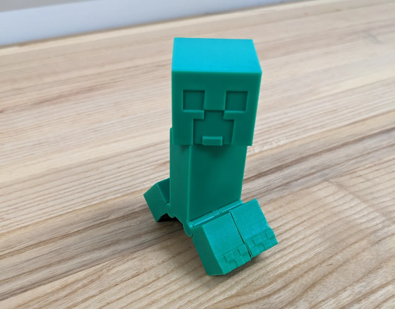 Articulated Minecraft Creeper: Print-In-Place view 3