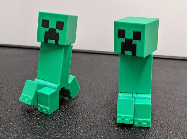 Articulated Minecraft Creeper: Print-In-Place