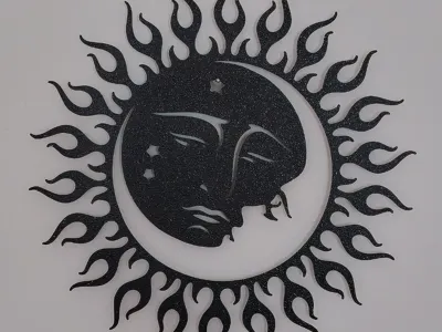 sun and moon stencil