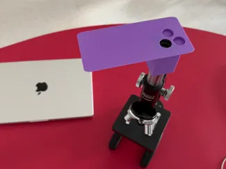 iPhone microscope adapter