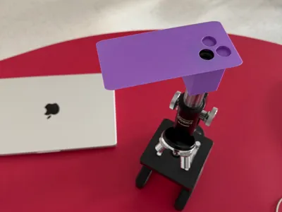 iPhone microscope adapter